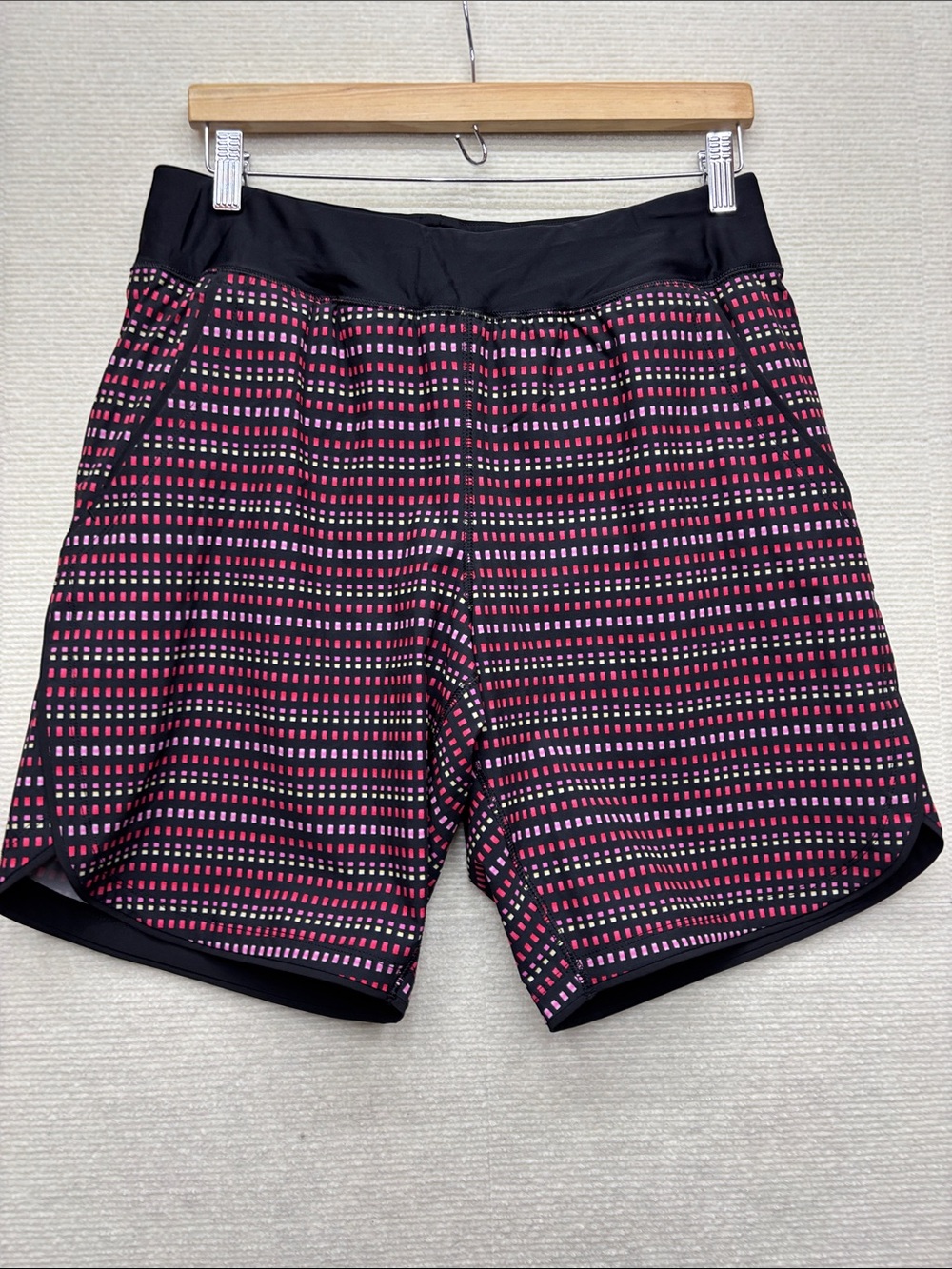 Lands’ End | 10 Black & Pink Patterned Swim Shorts